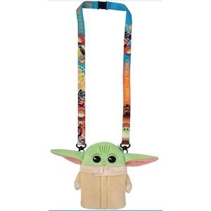 Star Wars The Child Grogu Plush Lanyard Wallet Pouch Bag